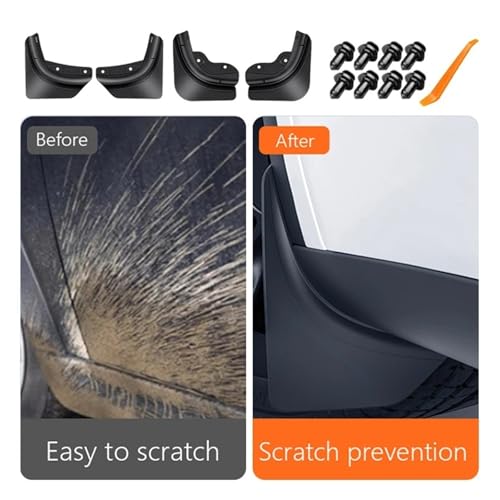 Guardabarros para Tesla Model Y Juniper 2026 accesorios de protección y guardabarros, 4 Uds 4