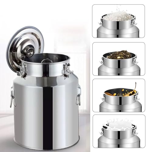 Pot de lait 201 en acier inoxydable de 9L pour conservation du vin