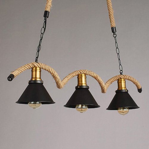 Plafonnier rétro nostalgique tissé main luminaire encastré d'exception