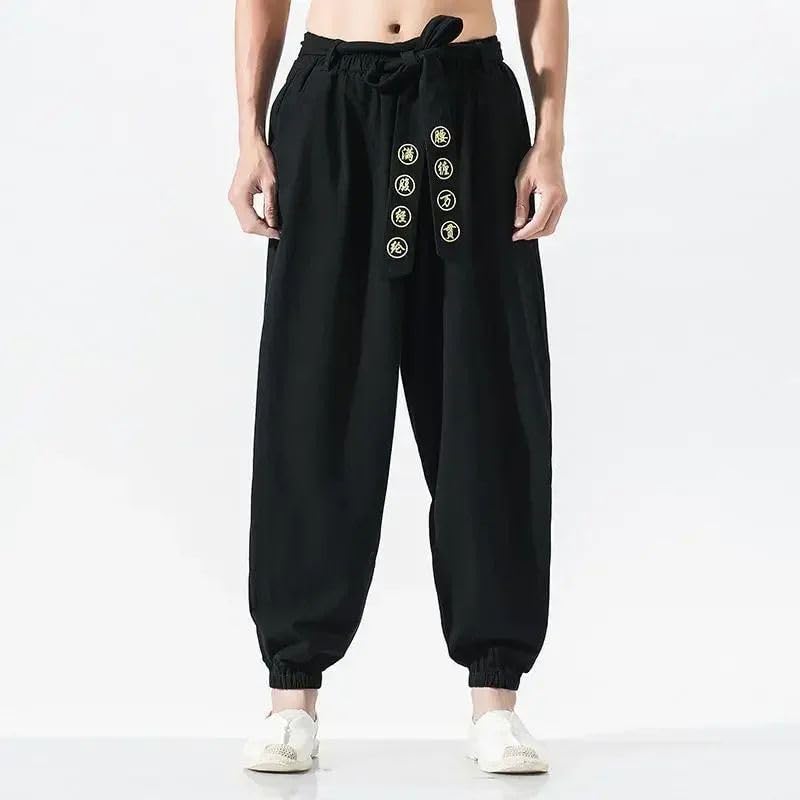 Streetwear Harem Pants Street Workout Bottom Traditional Chinese Men Clothing Kungfu Men3