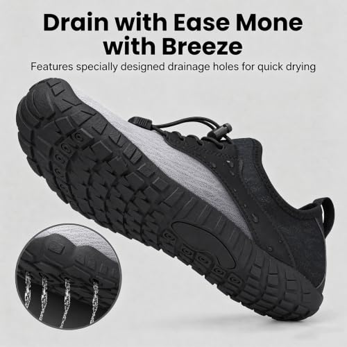 Image of Barefoot Water Shoes for Men Women 2026 Quick Dry Athletic Shoes Non-Slip Wide Toe Aqua Footwear Beach Swim Hiking Kayaking Yoga Outdoor Sport
