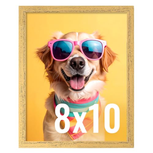 Image of LaVie Home 8x10 Picture Frame for Wall Display, 8x10 Bronze Picture Frame with HD Plexiglas, 8 x 10 Poster Frame 1 Pack, Display Frame for Vertical or Horizontal, Classic Collection