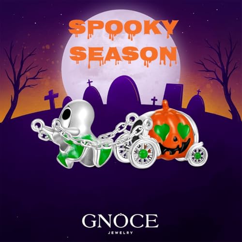 Image of GNOCE Halloween Charm Bracelet Fit Pandora Beads for Women Gift