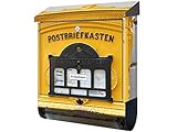 MADE IN GERMANY - Rostfrei und extrem pflegeleicht durch Schutzlack, Weite Öffnung ohne scharfe Kanten für angenehme Post-Entnahme