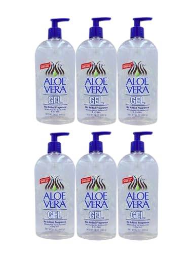 Aloe Vera Gel Pump, 24 oz, pack 6 – Pure,