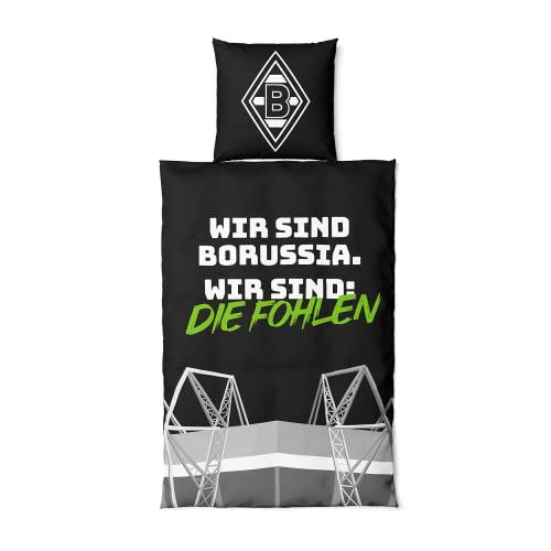 Parure de lit Borussia Mönchengladbach lit enfant motif football club allemand