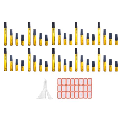 Fwefydwe 40個スプレーボトル 小型化粧品アトマイザー 香水ボトル 噴霧スプレー容器 ガラススプレーボトル 旅行用 耐久性 取り付け簡単 使いやすい