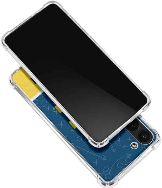 Skinit Clear Phone Case Compatible with Galaxy S24 FE - Officially Licensed University of Michigan Jersey Split Design