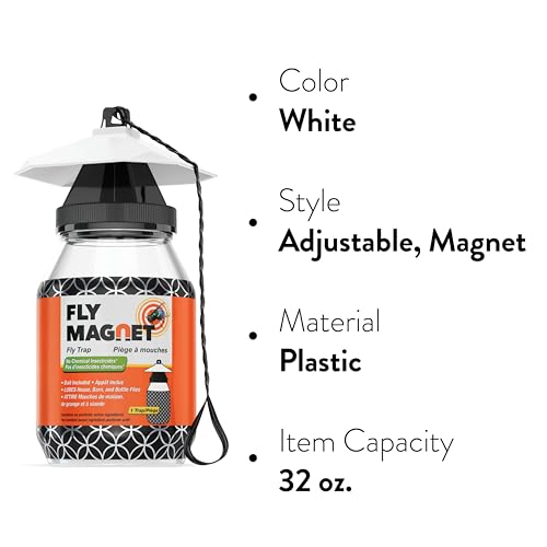 Armadilha para moscas ao ar livre [pacote com 2] Armadilhas para moscas externas com isca não tóxica