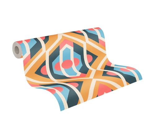 A.S. Création Retro-Tapete 70er Jahre 0,53 x 8,5 m -Tapete-Vintage mit...