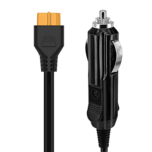 Allume-Cigare vers XT60 Chargeur de voiture Câble d'alimentation 12 V 24 V pour EcoFlow Delta River Bluetti EB55 Powerstation Générateur Électrique Centrale Électrique Portable 16AWG Cover