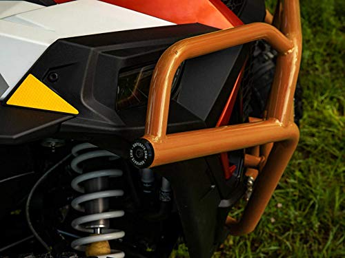Superatv Front Bumper For Polaris Rzr 900 (See Fitment) - Orange - Made Of Heavy Duty Steel Tubing - Cnc Machined End Caps For Protection And Style - Protects Entire Front End - Bolt-On Install #TOP3