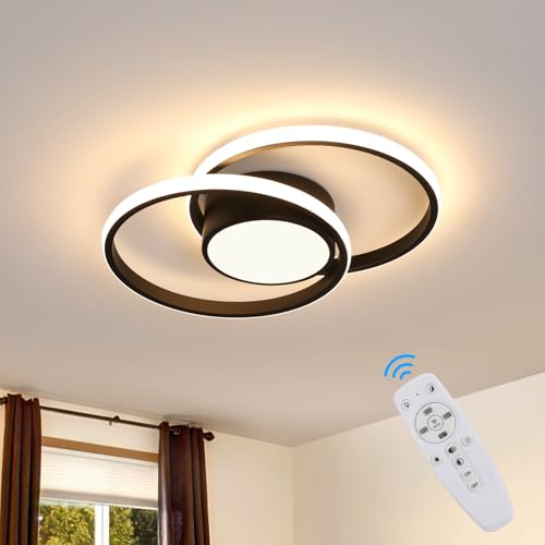 DELIPOP Lámpara de Techo Regulable, 40W 4200LM Plafon LED Techo con Mando a Distancia 3000K-6500K, Redondo Luz de Techo Salon Moderno para Dormitorio Cocina Comedor Pasillo