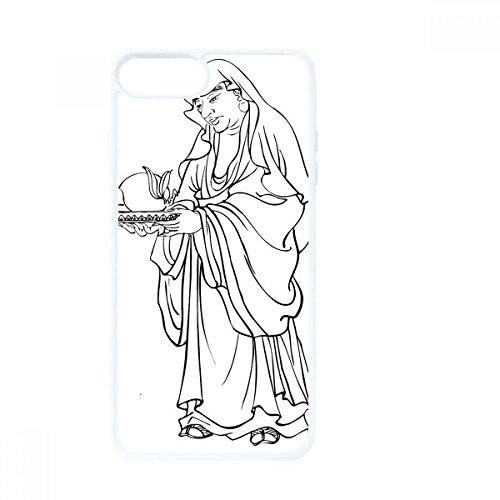 Coque iPhone SE 2 bouddhisme blanc finition premium artistique