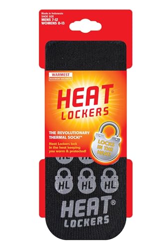 Men's WARMEST Solid Crew Slipper Sock Black/Grey Grippers/Men's 7-123