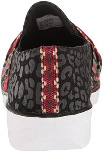 MUK LUKS Women's Boardwalk STEPPINGOUT-Black Leopard Loafer, 5.5 | Image 2