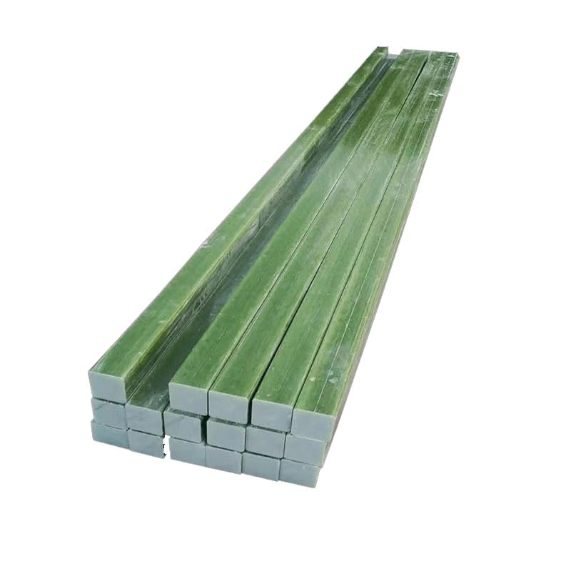 Barra de varilla de resina cuadrada FR4 de 24 cm - Varilla aislante de fibra de vidrio verde agua de alta dureza for piezas de bricolaje(20x50mm)