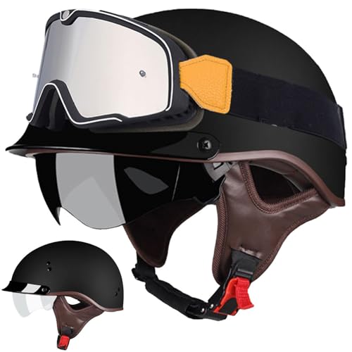 ハーフヘルメット 半キャップ カスタムデザイン 半帽XLサイズ60-62cm新品 bike-parts-center_71-09-14