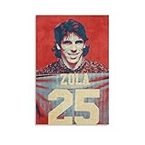 ジャンフランコ・ゾラ フットボールスター HD スポーツポスター ホームデコレーション アートパネル 印刷 キャンバス ウォールアート モダン 壁掛け 絵画 アートワーク インテリア 装飾 Unframe-style20x30inch(50x75cm)