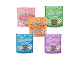 Heart Shaped Small Dog Puppy 4 oz. Training Treats Beef Chicken Salmon Lamb or Duck (Full Set - All 5 Flavors)