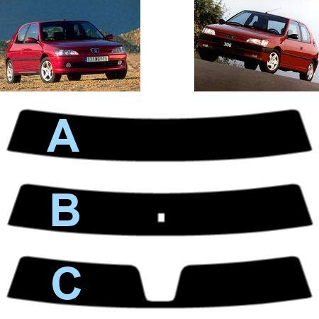 Film Teinté Pré-découpé Pour Vitre Avant De Peugeot 306 Berline 4 Portes (1994-2001) - Teinte 70%