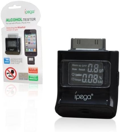 Digital Alcohol Tester Analyzer Detector LCD Breath Alcohol Analyser Tester Breathalyser For iPad 2 3 iPod iPhone 4 4S/5