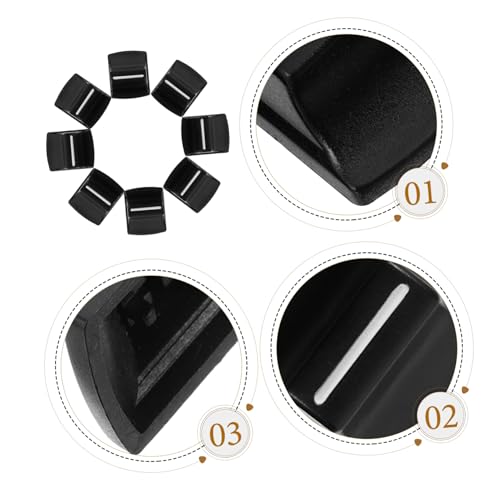 Capuchons de poussoirs droits design élégant pour console de mixage