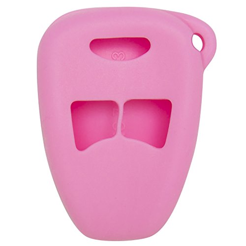 Keyless2Go Replacement for New Silicone Cover Protective Case for Remote Keys FCC M3N5WY72XX OHT692427AA OHT692715A - Pink