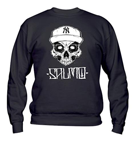  Felpa Uomo Girocollo Basic Top qualità Top vestibilità - S. - Divertente Humor Made in Italy (Nero, XXL)