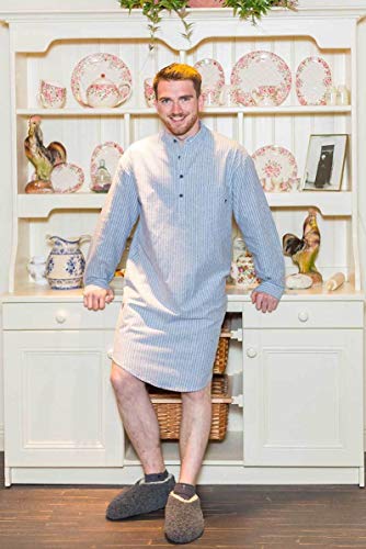 Lee Valley Men's Genuine Irish Cotton Flannel Nightshirt3