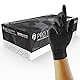 UNIGLOVES Protect Black GA0042 Nitril-Einmalhandschuhe - vielseitig einsetzbar-, puderfreie Einweghandschuhe, Box mit 100 Handschuhen, schwarz, klein