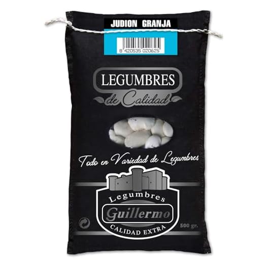 Guillermo | Judión - Saco 500g. | Gourmet | Calidad Extra | Alimento perfecto para dietas veganas y vegetarianas | Altas en fibra, vitaminas, minerales y contenido en proteínas