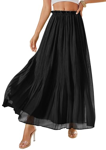 PRETTYGARDEN Long Skirts for Women Summer Vacation Outfits 2026 Spring