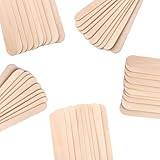 UENMOON Wooden Wax Sticks Small Wax Spatula Eyebrow Wax Sticks for Hair Removal Eyebrow Lip Wax Applicator Sticks 50 Pcs, iulkef9