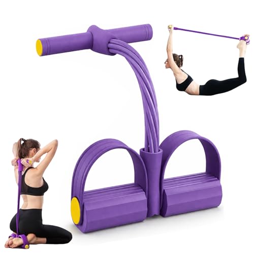 Upgraded Pedal Resistance Band with Handle, Tube Pedal Resistance Device