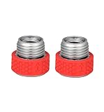 Eden 92285 Hose, Nozzle & Sprinkler Metal Swivel Kink-Free Connectors, Heavy-Duty Garden Hose Fittings, 2-Pack (Red & Silver)