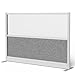 LUXOR MW-7048-FWCGWG Modular Wall Room Divider System - Silver Frame - 70