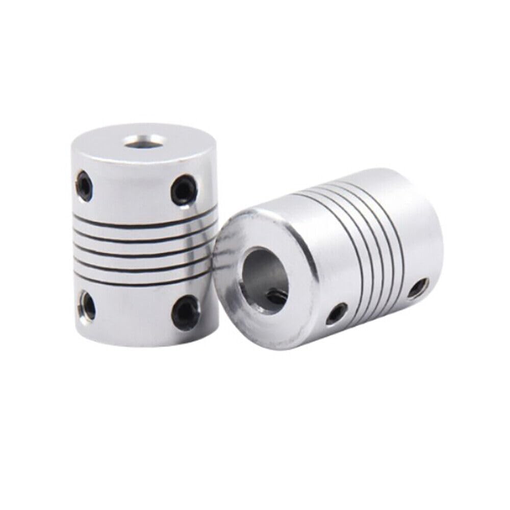 Accouplement d'arbre flexible 3-10 mm for moteurs pas à pas - Idéal for les imprimantes CNC et 3D(20pcs D19 L25pcs Bore 4x6.35pcs)
