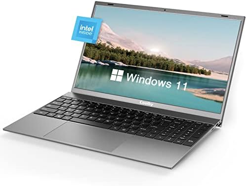 Coolby 2023 Windows 11 Laptop, 15.6 inch 1920x1080 IPS Display, 12GB DDR4 RAM / 256GB SSD Laptop Computers, Intel J4125 Quad-Core Processor Notebook PC, Support 2.4G/5G Hz WiFi, BT, Full Size Keyboard