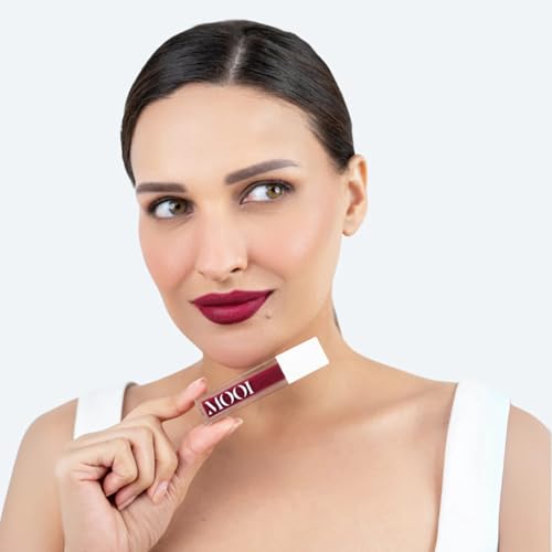 Image of Liquid Matte Lipstick - the Spell, Dark Rich Burgundy | Food-Proof, Transfer-Proof, Lightweight | Lasts Up to 8 Hours | 5 ml