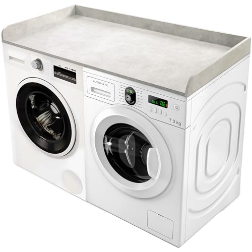 GLDZI Washer Dryer Countertop with Non-Slip Pad, Wood Washer and