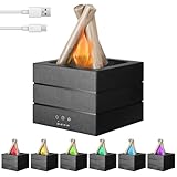 Fiamma Diffusore di Oli Essenziali 280ml Diffusore Aromi Schermo Tattile Aromaterapia Diffusore Silenzioso Umidificatore Ambiente con 7 Colori Illuminazione Led e 3 Timer per Casa Ufficio SPA Yoga