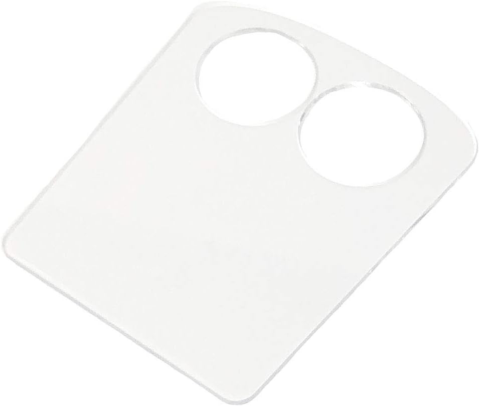 Slit Lamp Small Breath Shield Sneeze Protector Cough Guard, Universal Style, ⅛ Thick Acrylic Non-Flexible, Made in USA, Pack of 2