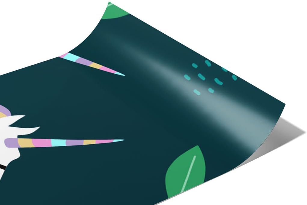 Rwraps Unicorn Leafy Corn Gloss Vinyl Film Wrap 59in x 18ft Vinyl Vehicle Car Film Sheet Roll