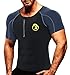 SEXYWG Camisa de Sauna para el Sudor para Hombre Chaleco Adelgazante con Cremallera Trajes de Sudoración para Fitness