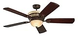 Emerson Ceiling Fans CF440VNB Braddock, Indoor Ceiling Fan With Light And Remote, 54-Inch Blades, Venetian Bronze Finish