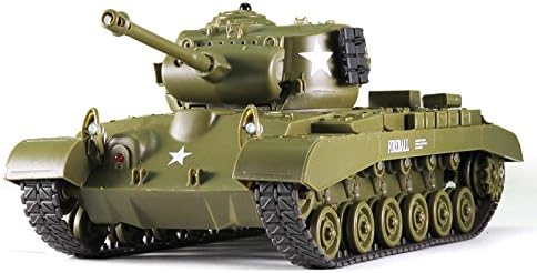 Remote Control 2.4Ghz 1/30 Scale US M26 Pershing RC IR Battle Tank w/Sound Lights