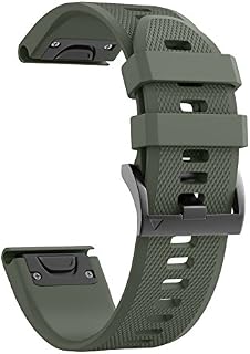NotoCity Fenix 5 Band 22mm Width Soft Silicone Watch Strap Fenix 5/Fenix 5 Plus/Fenix 6/Fenix 6 Pro/Fenix 7/Forerunner 935/Approach S60/Quatix 5 (black)