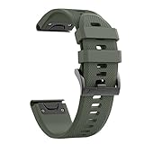 notocity cinturino per garmin fenix 3/fenix 3 hr/5x/fenix 5x plus/fenix 6x/fenix 6x pro, 26mm cinturino di ricambio in silicone, braccialetto quick-fit (verde militare)