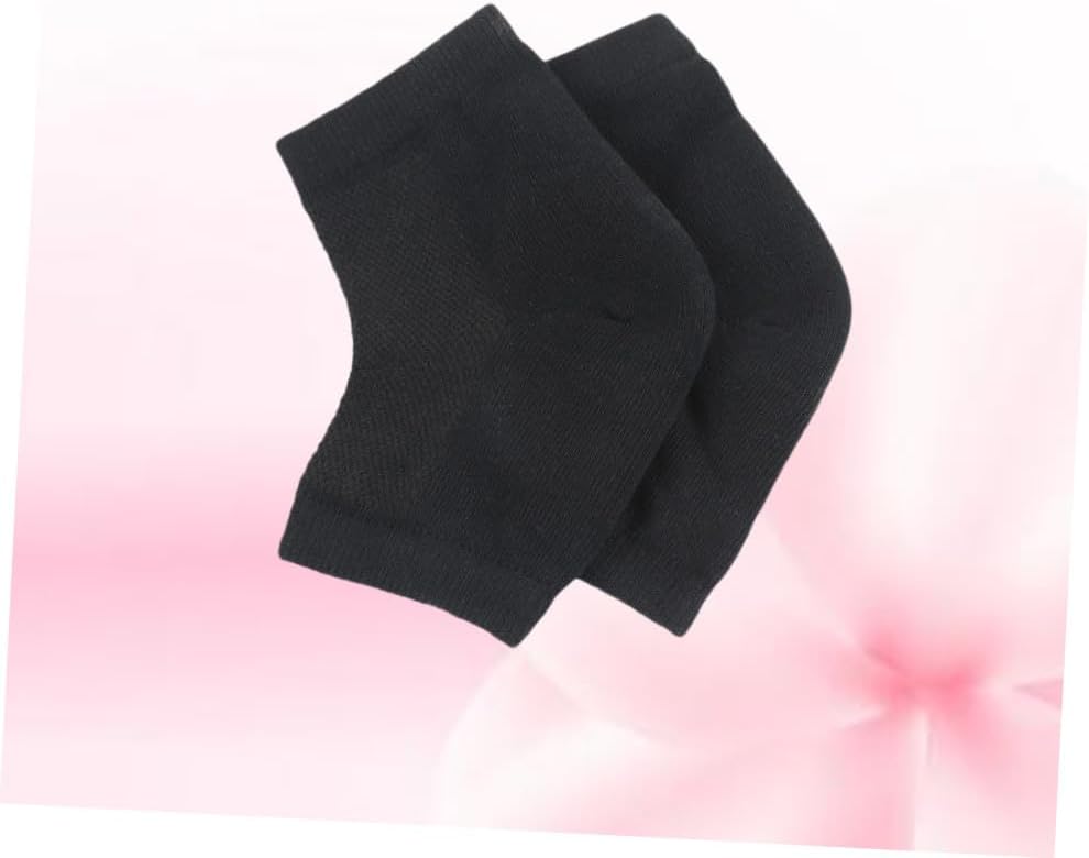 NOLITOY 9pcs Moisturizing Gel Heel Socks Open Toe for Women Men Heal Dry Cracked Skin Heel Sleeve Support